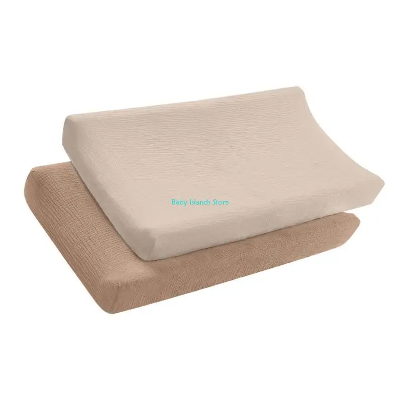 

K92D 2PCS Breathable Changing Pad Cover Reusable Diaper Changer Pad Sleeve Sheets