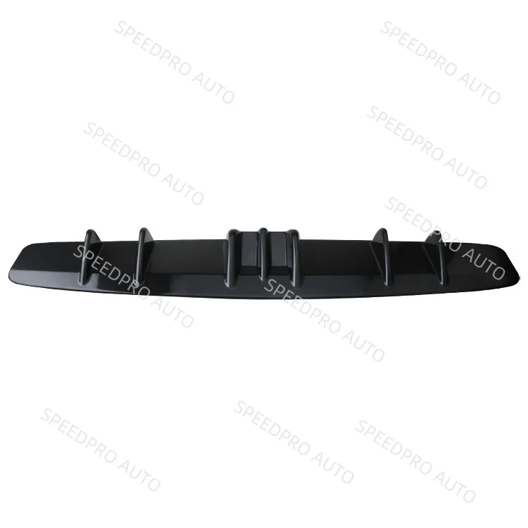 مانع صدمات خلفي للسيارة 33 بوصة لـ I-nfiniti G37 كوبيه 7 زعانف سبويلر شفة الفاصل الجسم اكسسوارات السيارات أسود #4