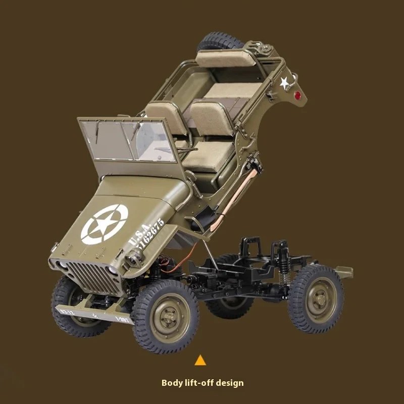 Fms 1:6 1941 Mb قشارة ويليس المتسلقين التحكم عن بعد تسلق سيارة Rc نموذج التحكم عن بعد سيارة الصبي لعبة هدية #6