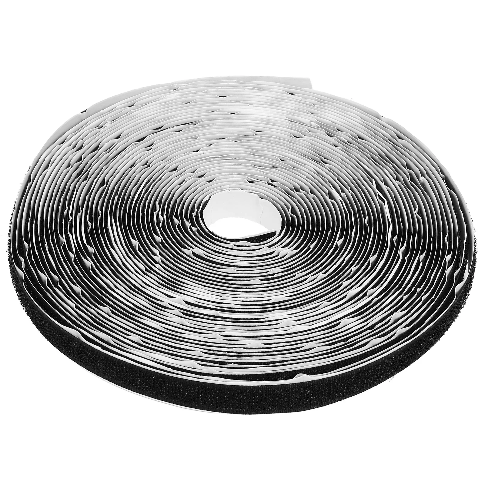 

1 Roll 25M Self Adhesive Hook Loop Tape Double Sided Fastener For Home Office Fabric Clothing Curtain Durable Reusable Strip