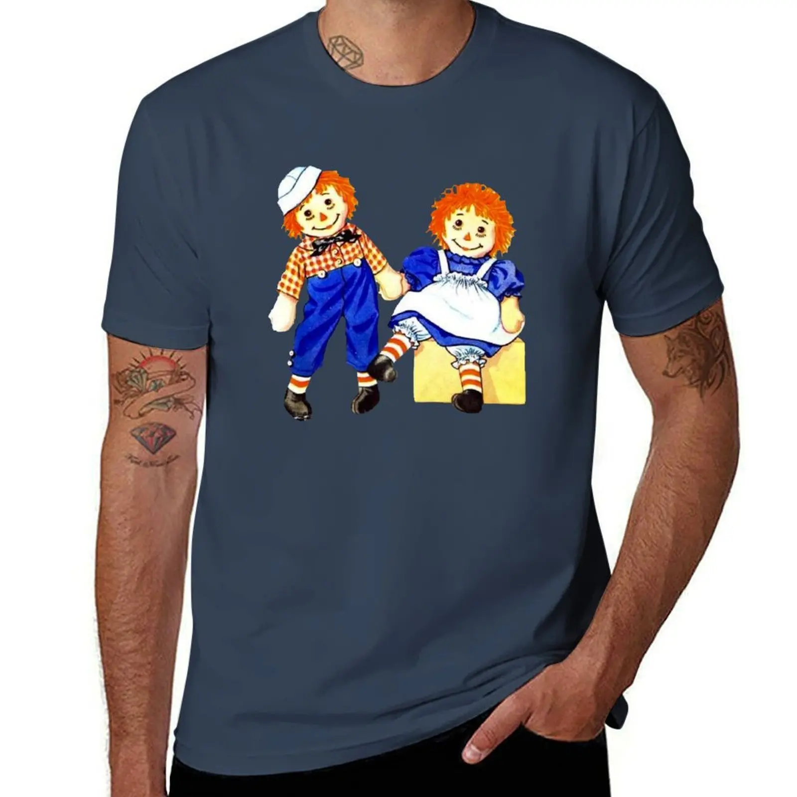 

Футболка Raggedy ann andy, мужская футболка из 100% хлопка, роскошные брендовые футболки, дизайнерская футболка