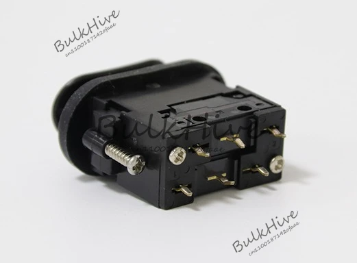 

Electronic control handle third gear self-reset ship-shaped rocker switch SMC106B1B round third gear self-locking