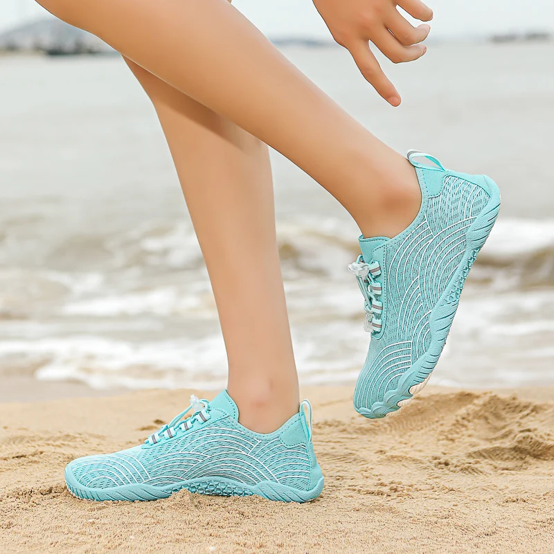 Scarpe da acqua da spiaggia da nuoto scarpe sportive da wading antiscivolo scarpe da acqua a piedi nudi resistenti all'usura e traspiranti ad interferenza rapida