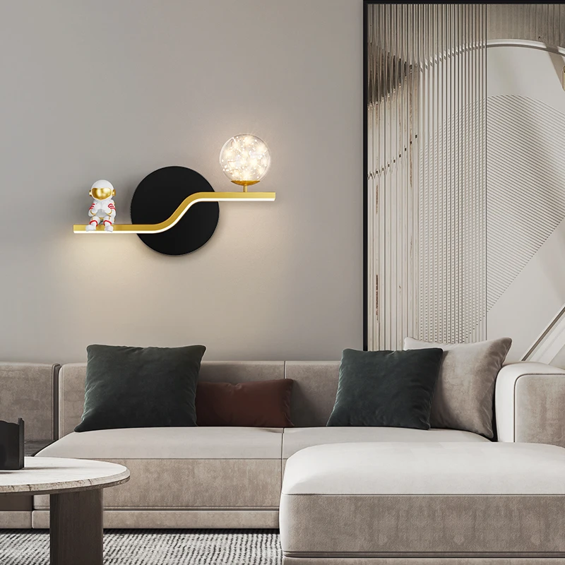 Applique Murale LED Créative pour Chambre d'Enfant, Astronome, Ludéviation, Salon, Allée