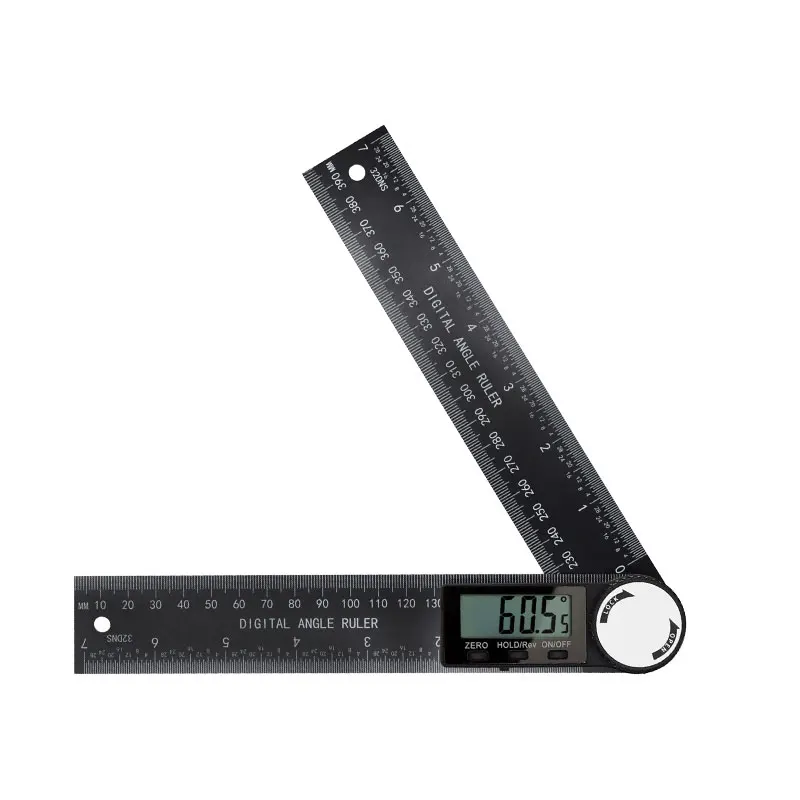 HOMEFISH 1 PC 2 in 1 digitale hoekdetectorweegschaal Geschikt voor meetinstrumenten voor houtbewerking Hoge nauwkeurigheid Mutifunctionele gereedschappen