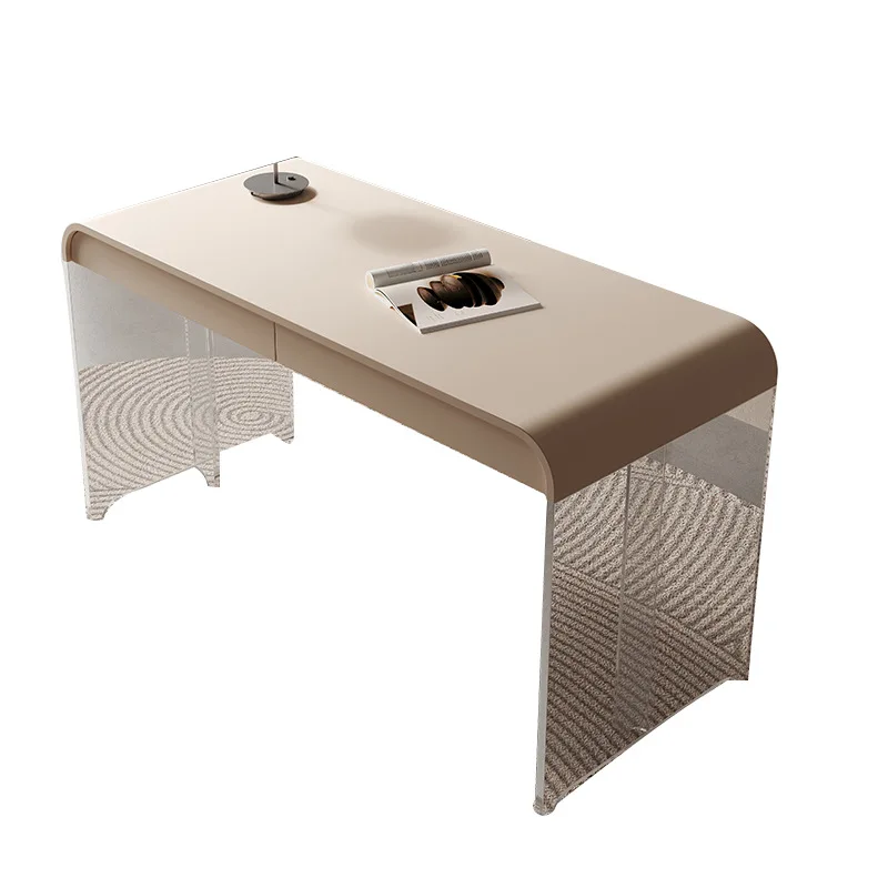 

Cream wind floating desk, acrylic desk home designer desk