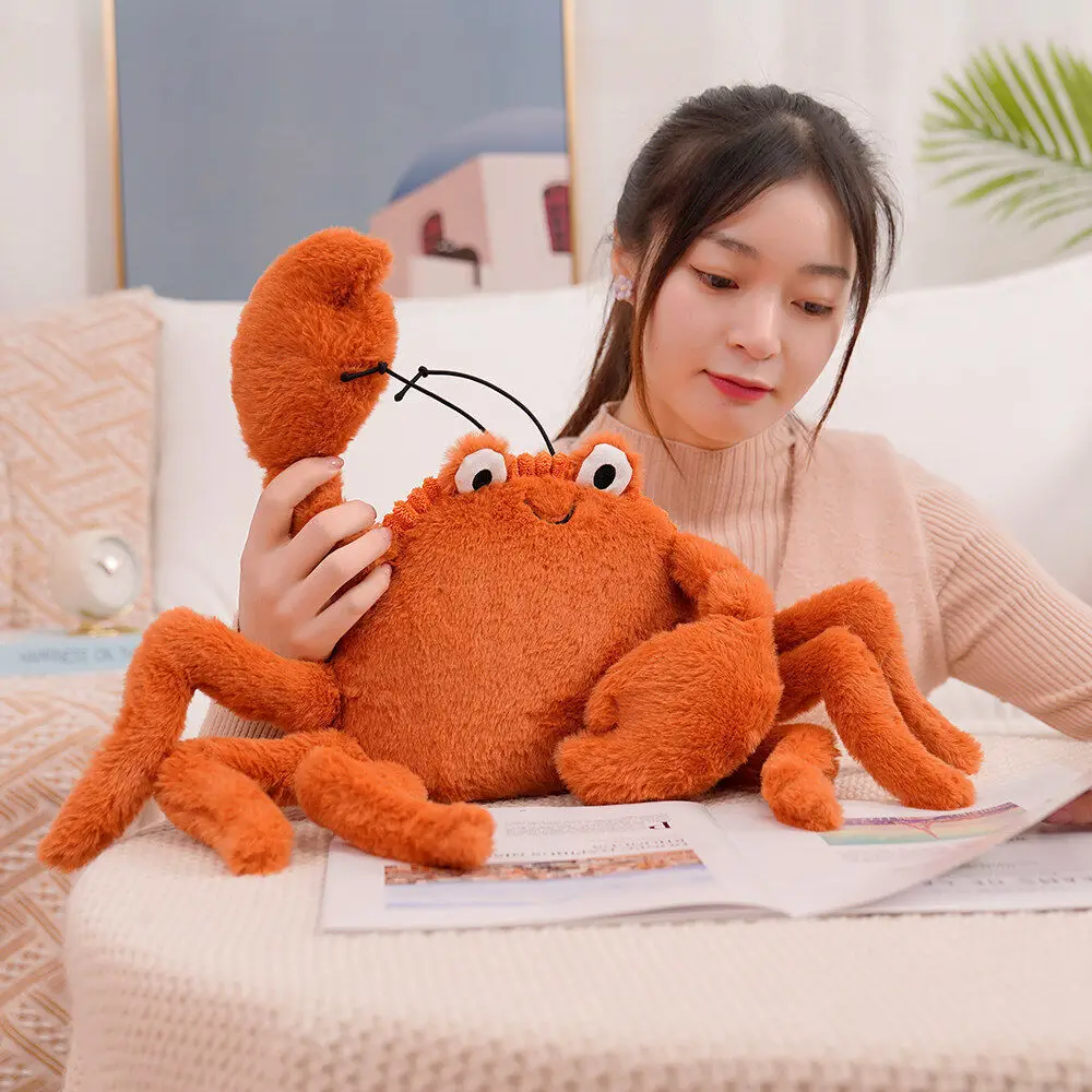 Jelly cat plush toy with funny crab and lobster plush toy Sofa plush decorative doll As a surprise holiday gifts for friends