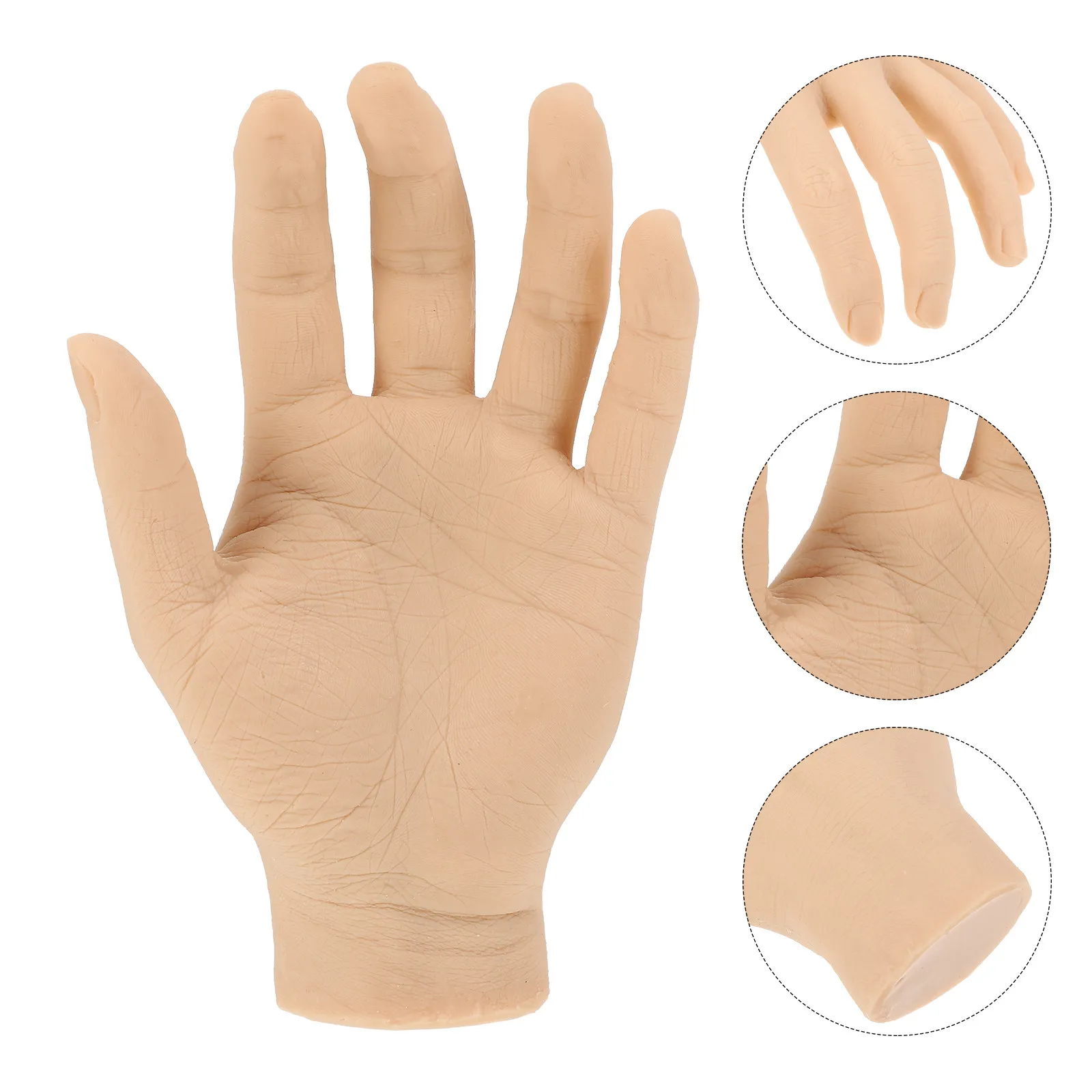 

Practice Nail Art Hand Training Flexible Silicone Manicure Hand Perfect for Nail Art Design Practice Manicure Training Tool