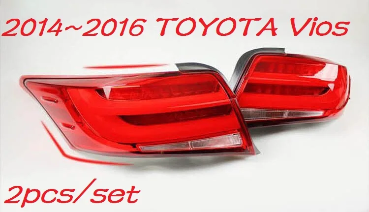 Vios taillight,2014~2016year,LED,Free ship!Prado,cruiser,vios,corolla,Hiace,tundra,sienna,yaris;Vios rear lamp