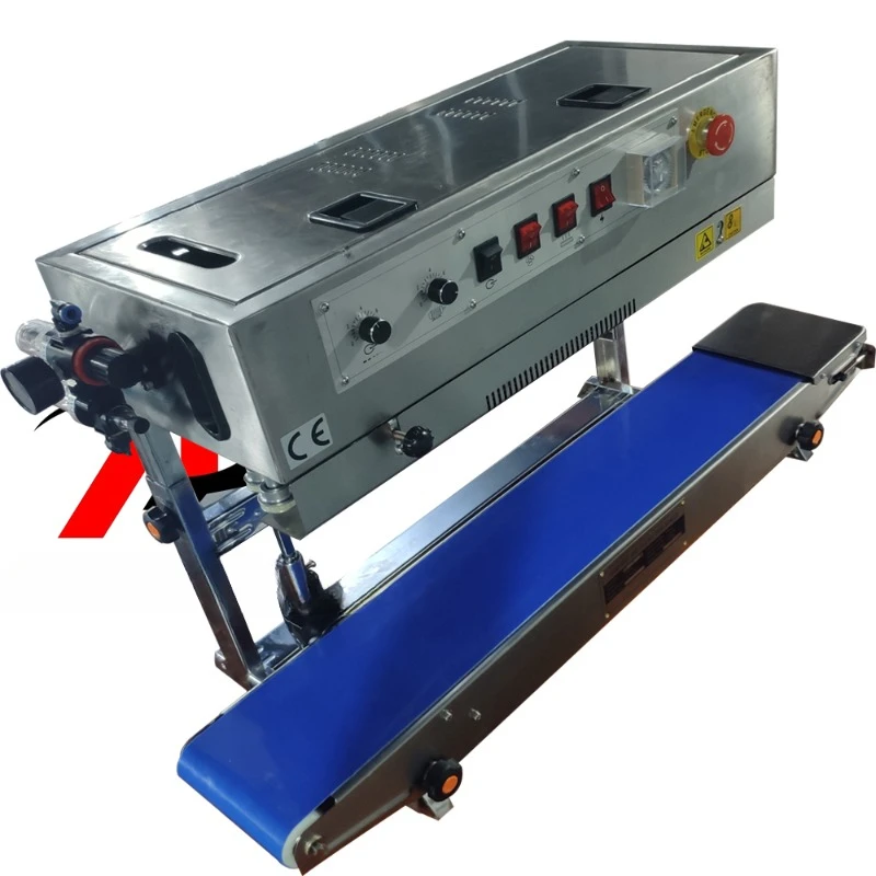 

Automatic Continuous band sealing machine for packing line with nitrogen flushing