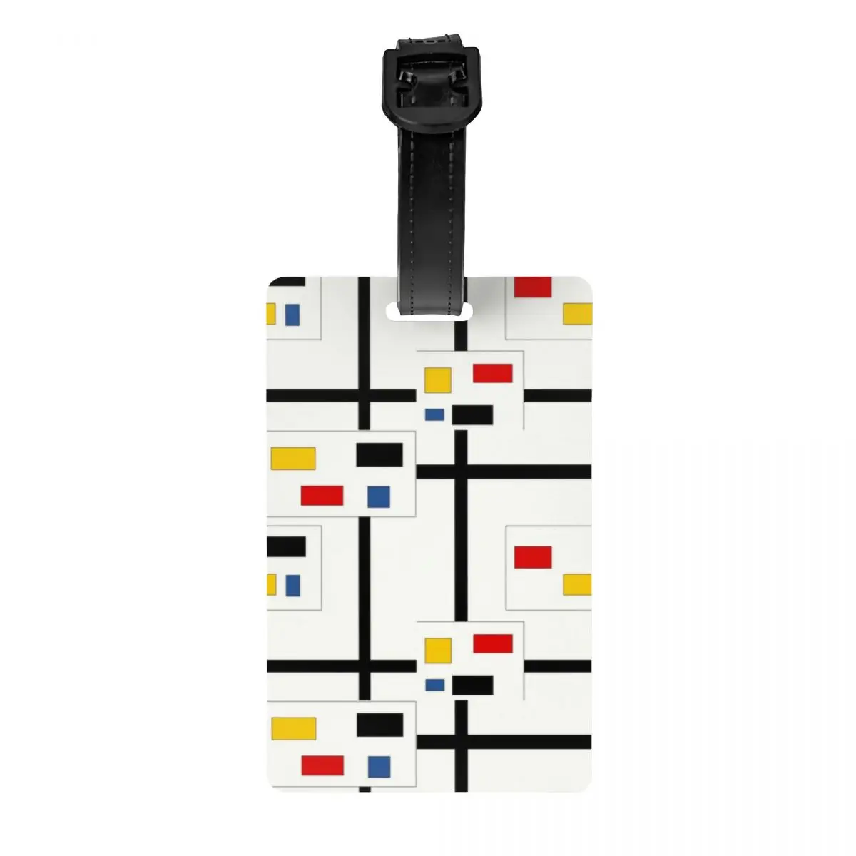 

Custom Piet Mondrian Real Estate Luggage Tag Privacy Protection De Stijl Baggage Tags Travel Bag Labels Suitcase