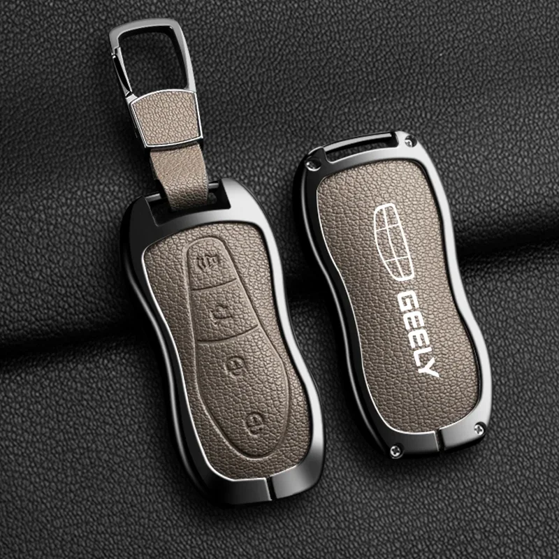 Suitable for Geely Tugella 2020 Azkarra Xingyue Boyue Pro Atlas Pro Geely Tugelra alloy car key cover car key protection cover 2