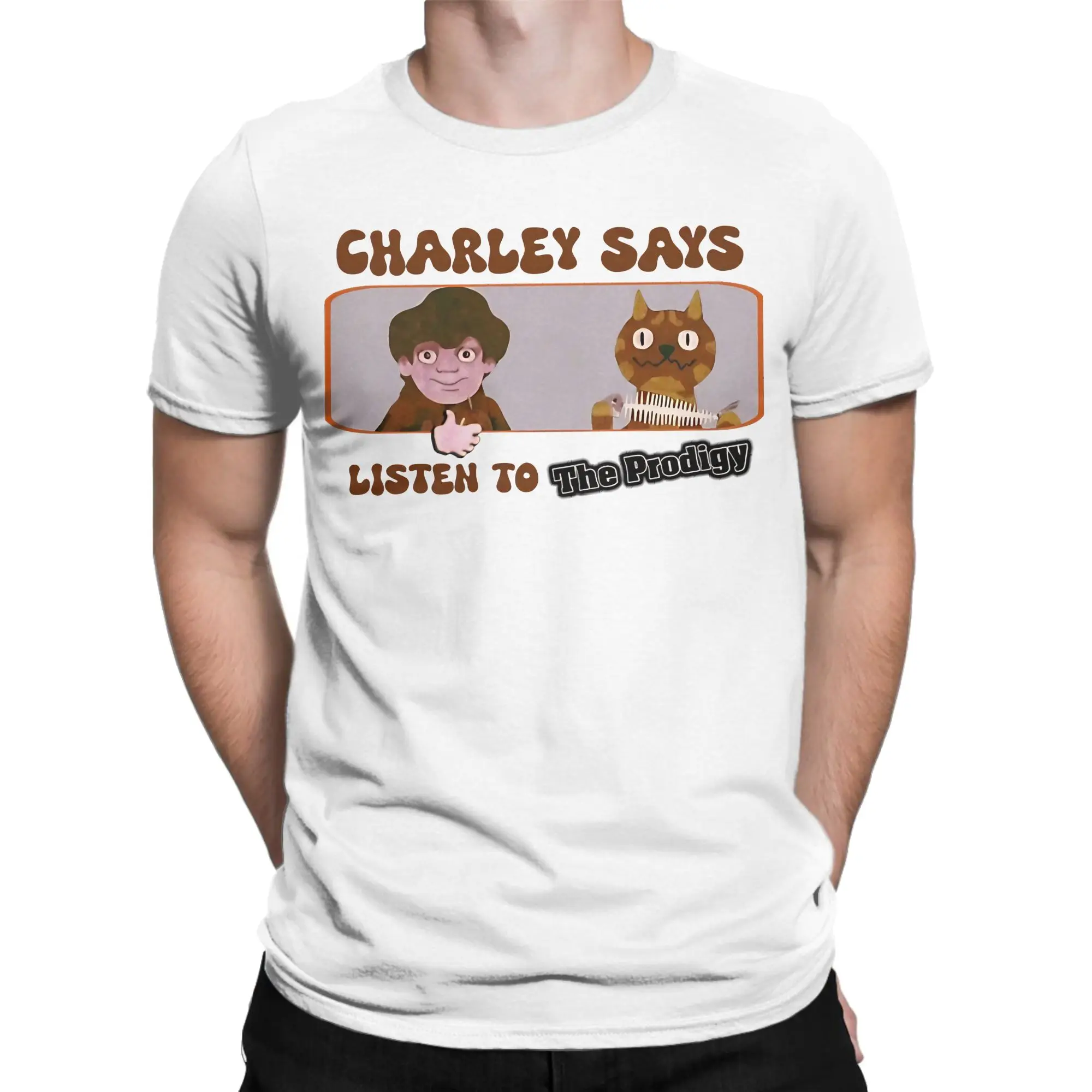 Oversized T Shirt Beach The Prodigys Charly Trendy T Shirts  Cotton Tee Shirt for Men's Y2K Casual Pattern Short Sleeve Clothing