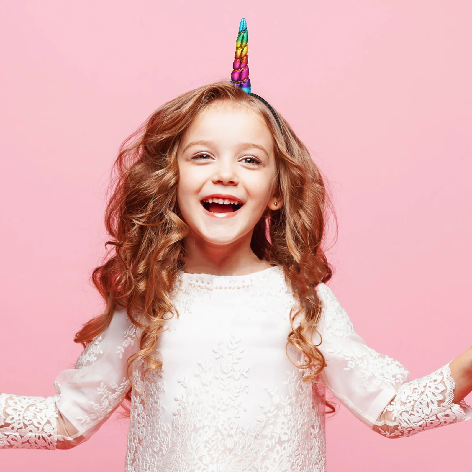 

5pcs Elastic Unicorn Headbands Girls Hair Ties Stretch Bands Fun Accessories Kids Girlish Colors No Damage Perfect Gift Hair