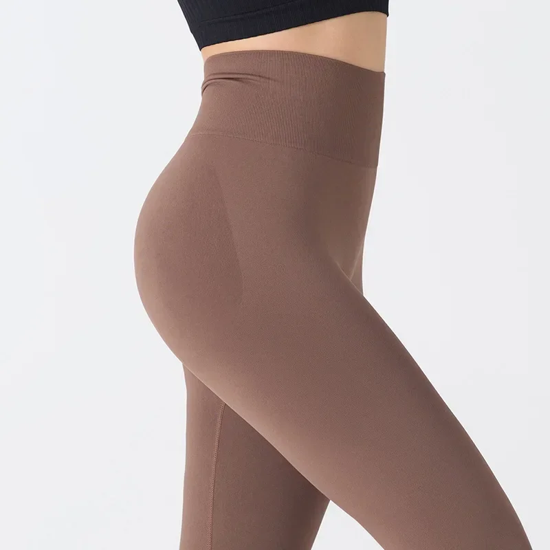 gymsetsFitnessPants요가팬츠힙 리프팅압축 속건성 이음매없는 타이트 핏 여성 의류 허리 복숭아 엉덩이 스포츠 바지