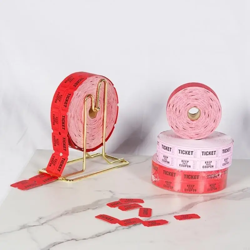 Y5LB 1 Roll 1000 Count Numbered Raffle Tickets Single Ticket Roll for Party Event view 4