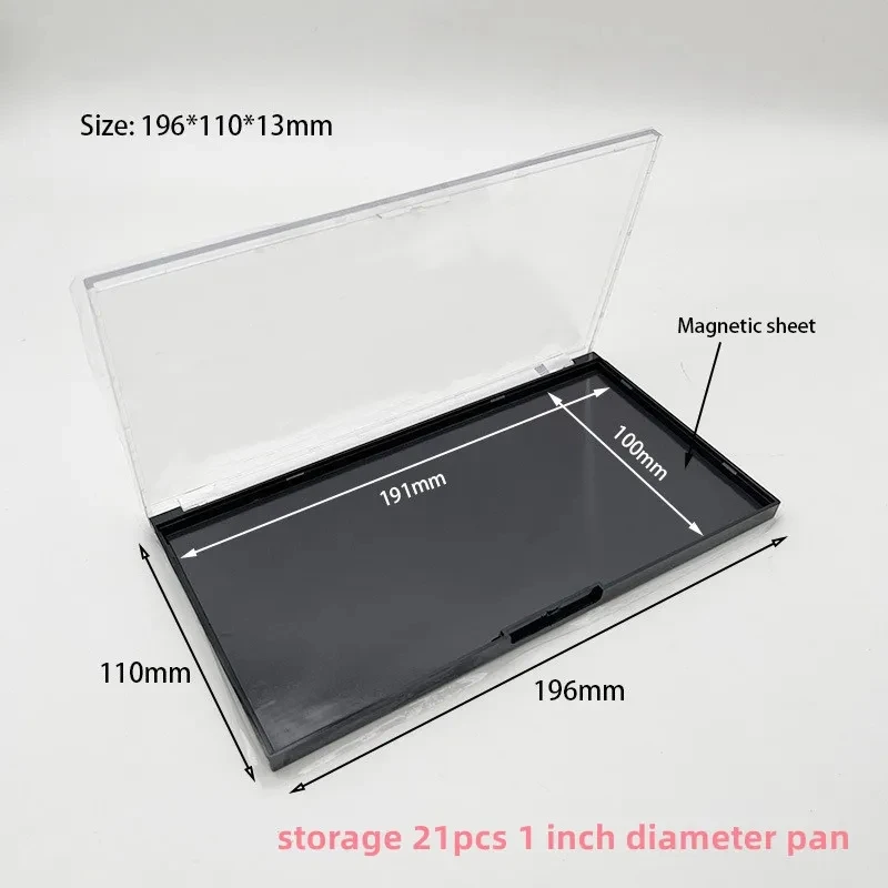 5pack Rectangular Magnet Makeup Palette Dispensing Eyeshadow Lipstick Dish Blush Powder Magnetic Storage Box Empty Plate F3387 image 3