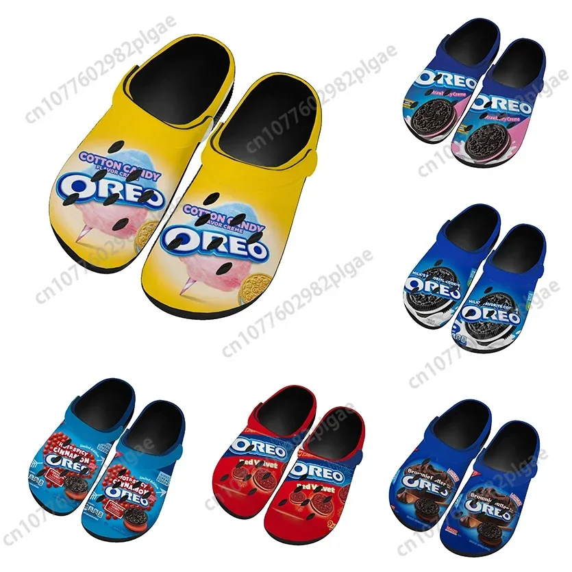 

Funny Snack Oreo Cookie Dessert 3D Print Men Women Clogs Slippers Kid Shoes EVA Ligtweight Sandals Summer Beach Outdoor-2