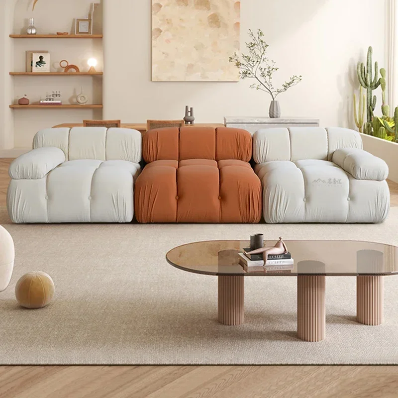 Zielona sofa w kształcie litery L Moduł relaksacyjny Drewniane nogi Xxl Minimalistyczna niezwykła kanapa Ergonomiczny duży salon Europejska sofa