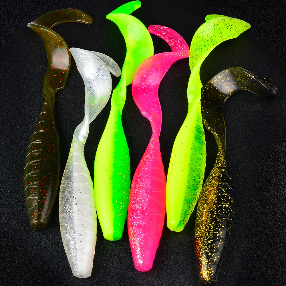 PROBEROS Weicher Kunststoff-T-Schwanz-Fischköder, 2 Stück/Beutel, künstlicher, stromlinienförmiger, fischförmiger Schwimmköder, 16 cm – 23,4 g, Barracuda-Fischköder – Detail 9