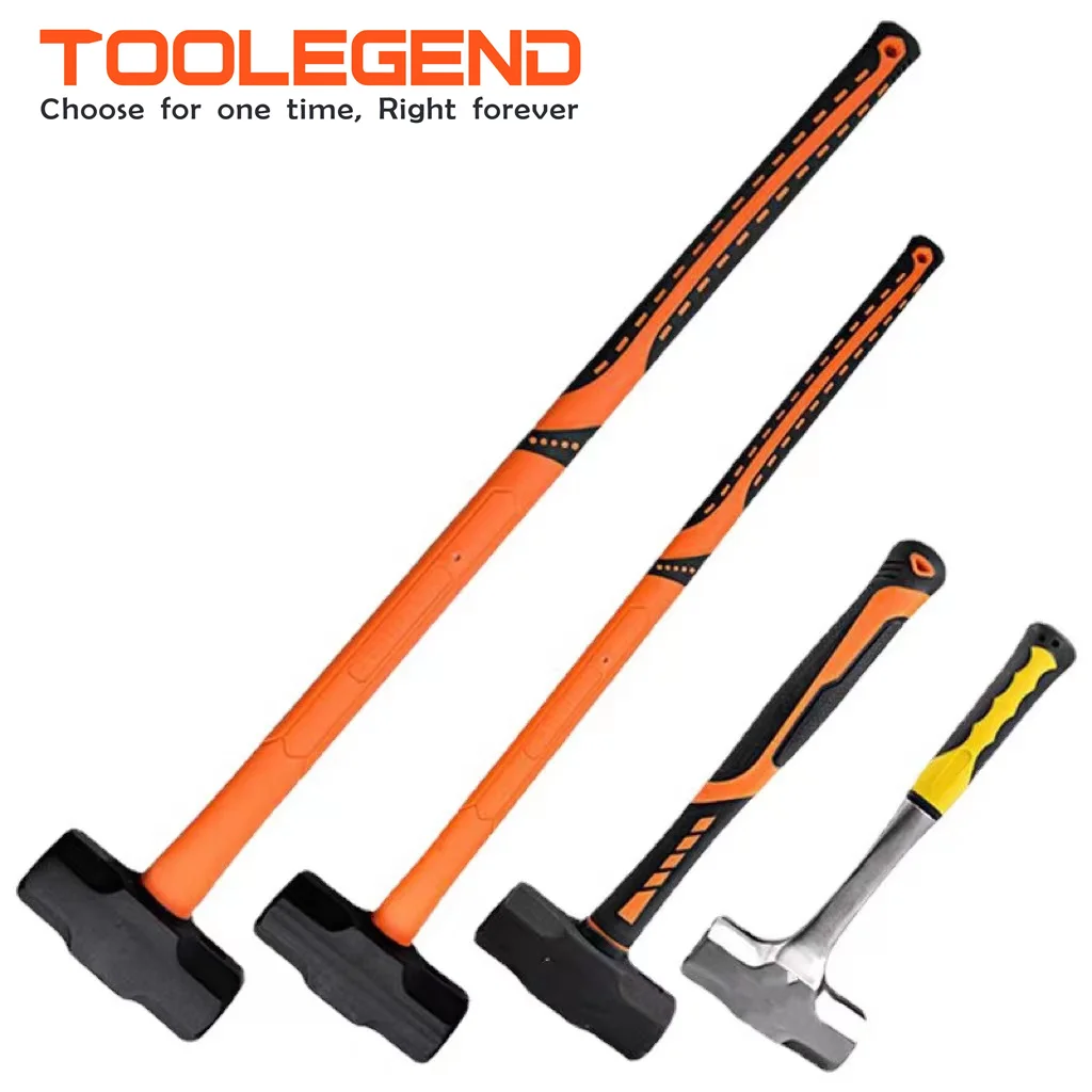 Professional 3kg 4kg 5kg Stoning Hammer Fiberglass Mechanical Stoning Hammer Sledgehammer