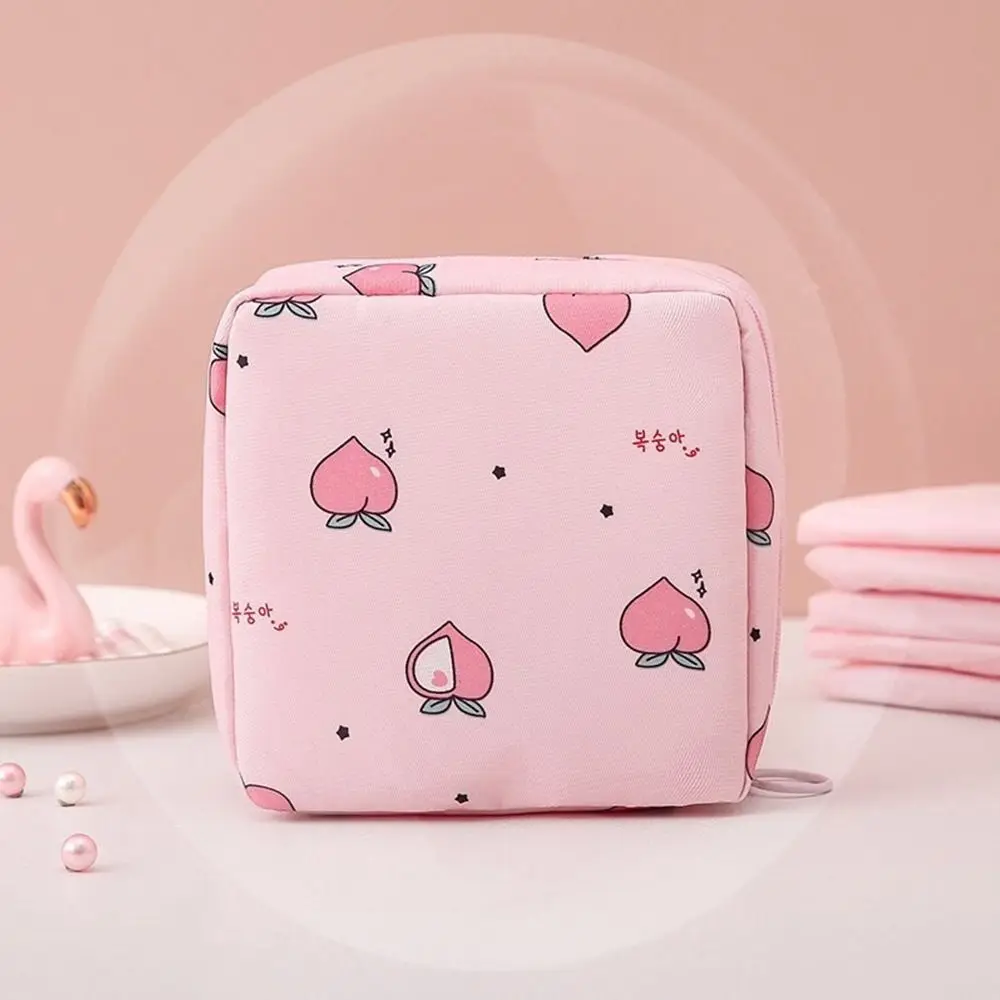 Girl Headphone Case Makeup Organizer Credit Card Holder Change Purse Tamper-Proof Storage Bag Sanitary Bag Sanitary Mat Bag