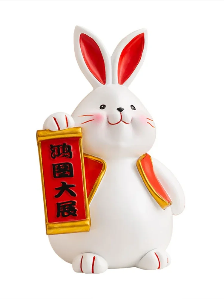 Lucky Rabbit Saving Pot Desktop Decoration Living Room Decorations Money Box Lucky Small Ornaments