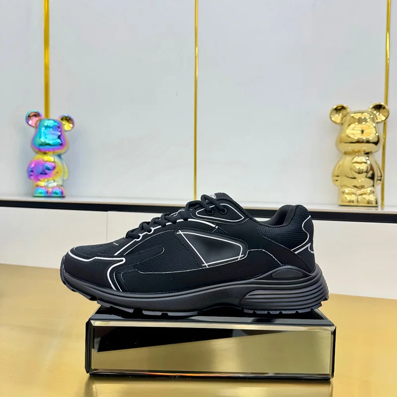 Zapatos B30, Zapatillas Deportivas de Diseño de Lujo para Hombre, Estilo Retro, Malla Transpirable, Suela Gruesa, Plataforma, para Uso Diario