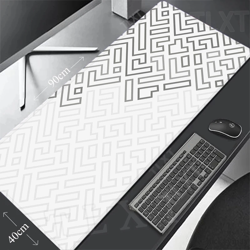 PC Gamer Mousepad Geometirc Mouse Pad Large Mouse Mat Natural Rubber Table Rugs Office Desk Mats Mousepads 100x50cm Locking Edge