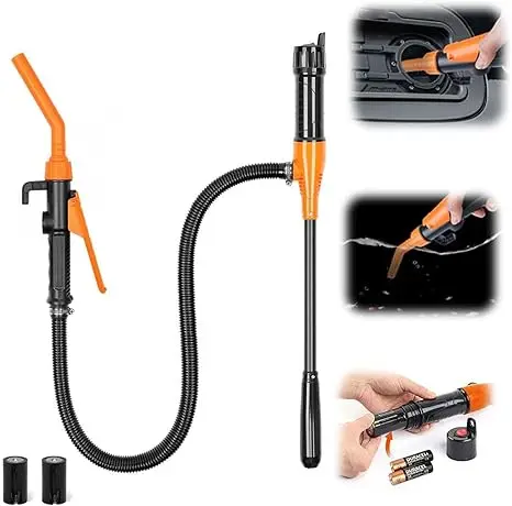 2025 Upgrade Portable Power Battery Pump Battery Operated Electric Siphon Pump Water Transfer Pump Easy to Use Hand Fuel Pump Po