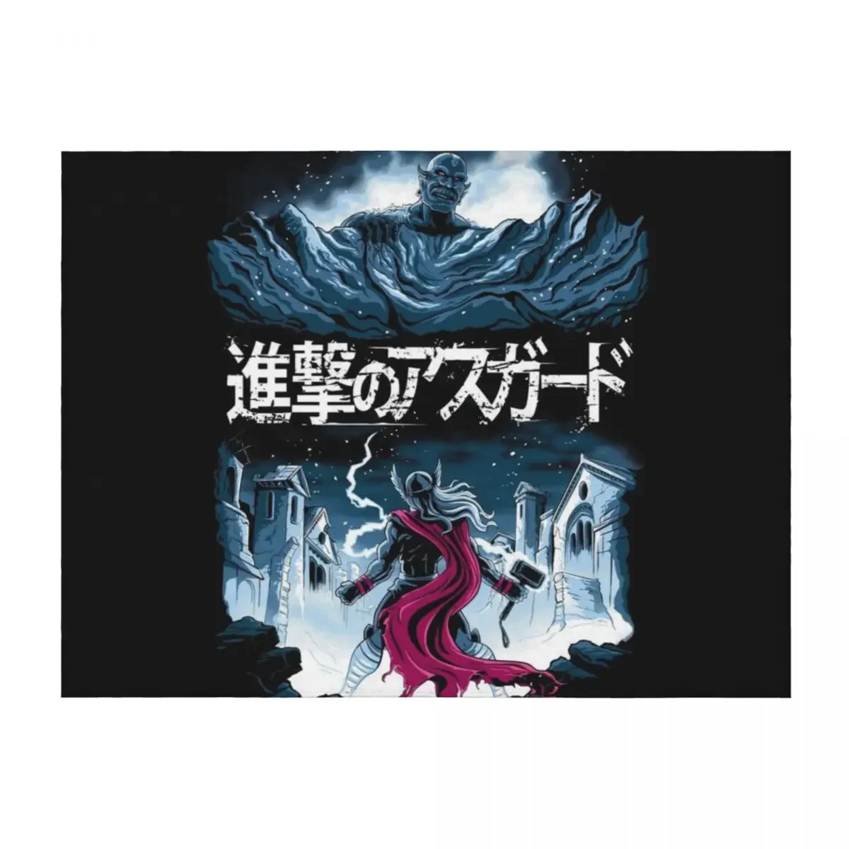 

Attack on Asgard Throw Blanket Sleeping Bag funny gift Soft Big Cute Blankets