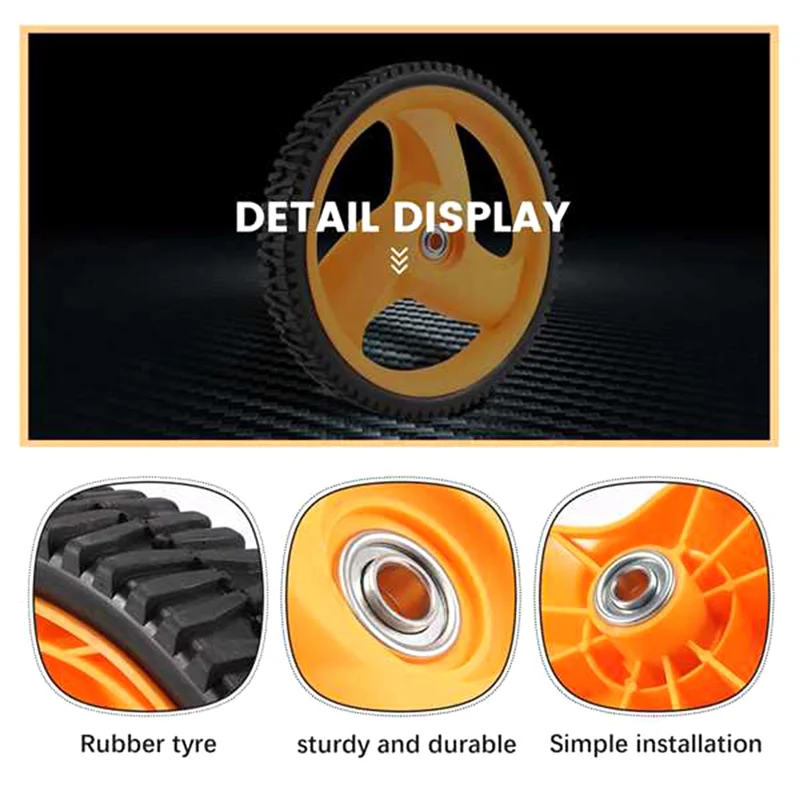 

2PACK 293MM Lawn Mower Rear Wheel for Husqvarn 5324035-09, 5324327-49, 532403509, 532432749 Lawn Mower Accessories