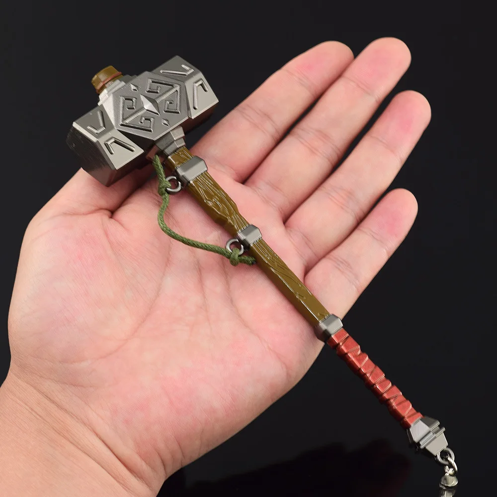 Modelo de Arma de Metal Decoração Artesanato, Brinquedo Periférico, Link Sledgehammer, LoZ Respiração da Natureza, Lágrimas do Reino Jogo, 18cm