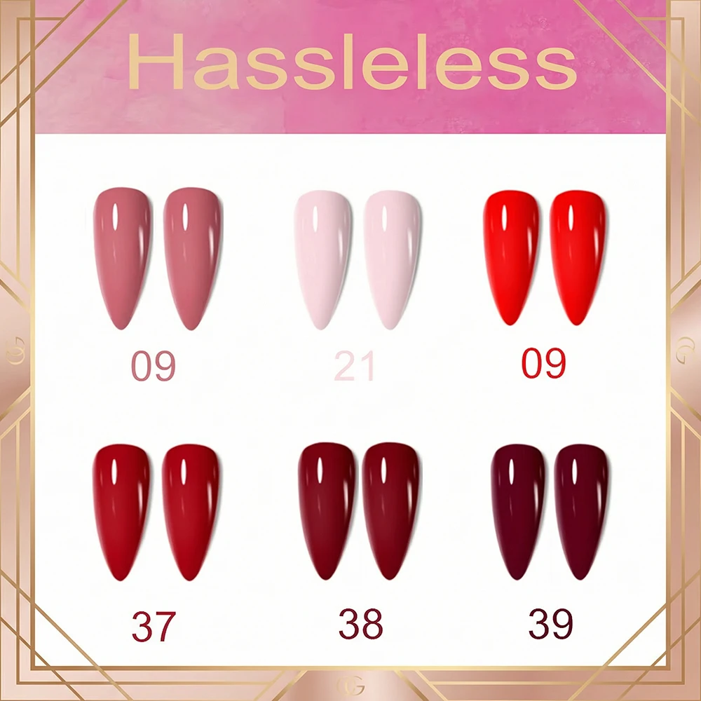Esmalte de Uñas en Gel Hassleless de 15 ml, Esmalte de Uñas en Gel de Color Elegante, Esmalte de Uñas en Gel DIY, Gellack Removible