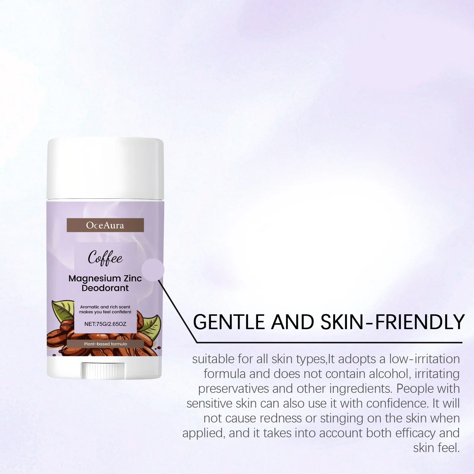 

OCEARURA Body Deodorizer Stick Reduce Sweat Odor Lasting Fragrance Nourish Skin Massage Refreshing Sports Usage Skin Care Stick