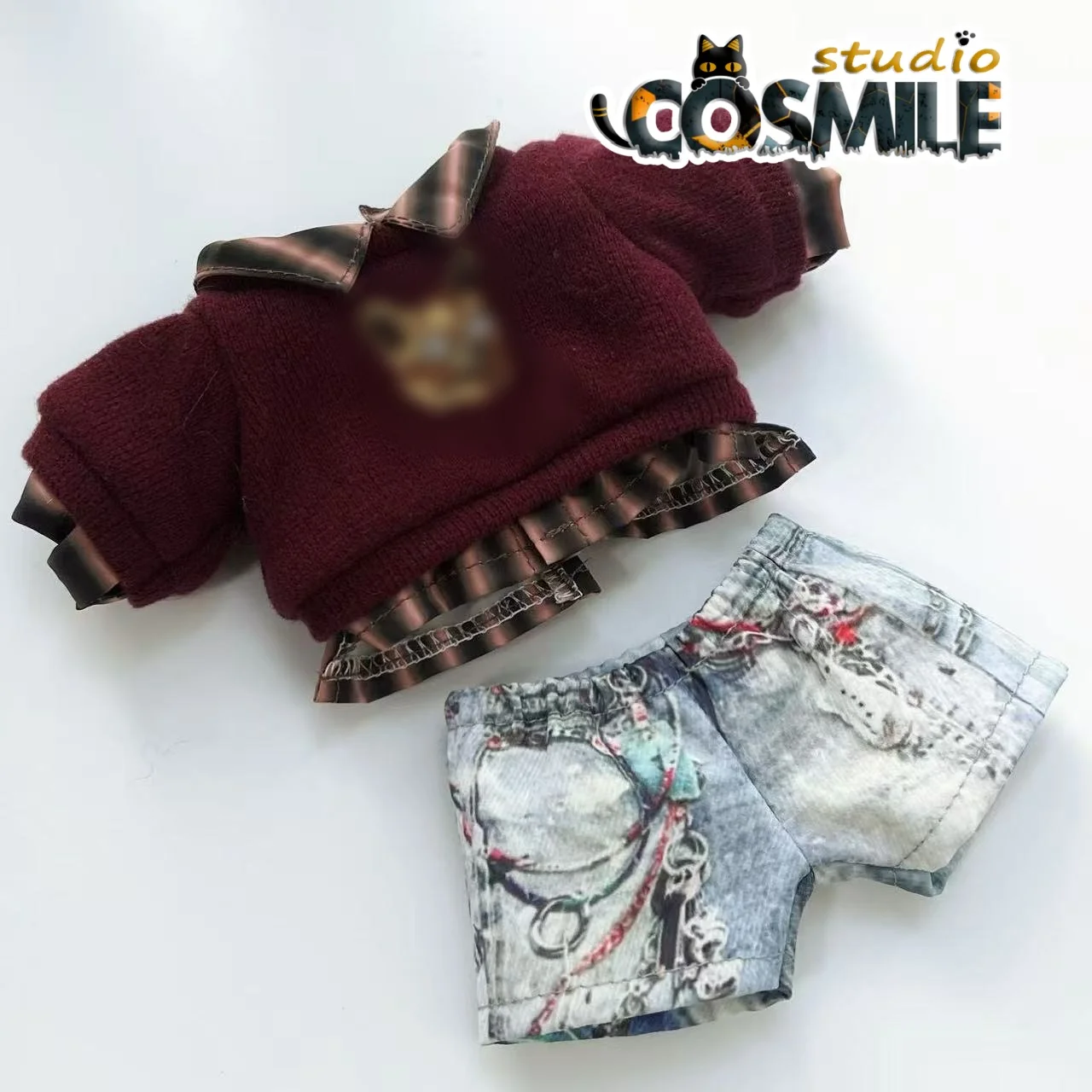 เสื้อกันหนาวฤดูหนาว The Untamed ตัวละครไย๋ ซั่วจาน แฟชั่นลำลอง ตุ๊กตาขนนุ่ม 20 ซม. อุปกรณ์เสริมตุ๊กตา เสื้อผ้าตุ๊กตา BJYX GG