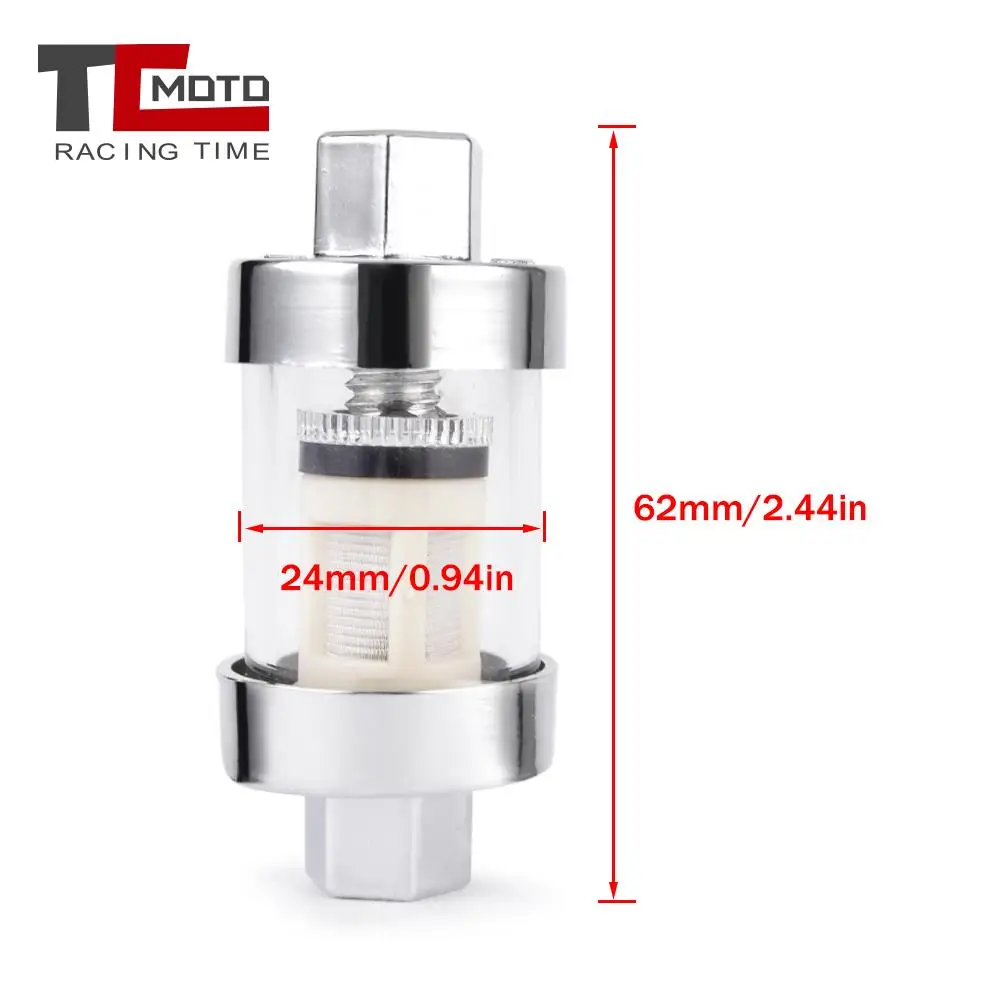 6MM 8MM 10MM CNC Fuel Filter Practical Durable Motorcycle Fuel Oil Filter Gasoline Separator For ATV Dirt Pit Bike Motocross