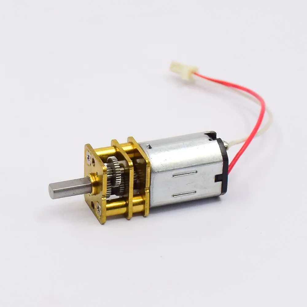 Micro N20 Gear Motor DC 6V 9V 12V 80RPM Slow Speed Full Metal Reduction Gearbox High Torque Smart Car Robot