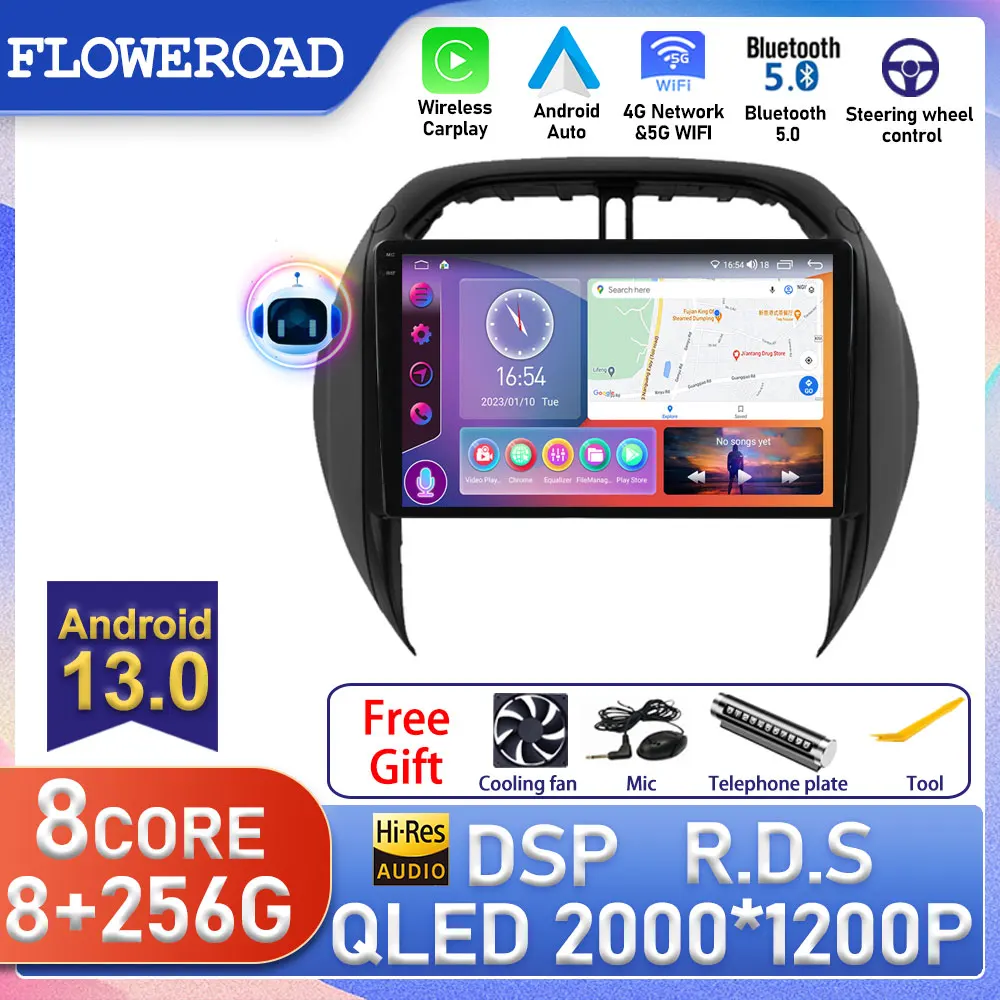 

Android Car Multimedia Player For TOYOTA RAV4 2003 2004 2005 GPS Navigation 4G Wifi Radio No DVD Player Carplay Screen Autoradio