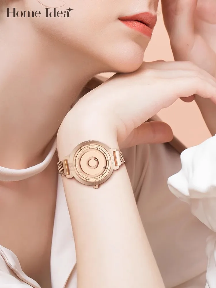 

Новые дизайнерские женские часы с магнитными бусинами, элегантные офисные женские рабочие кварцевые часы, модный подарок на день рождения, аксессуар для вечеринки