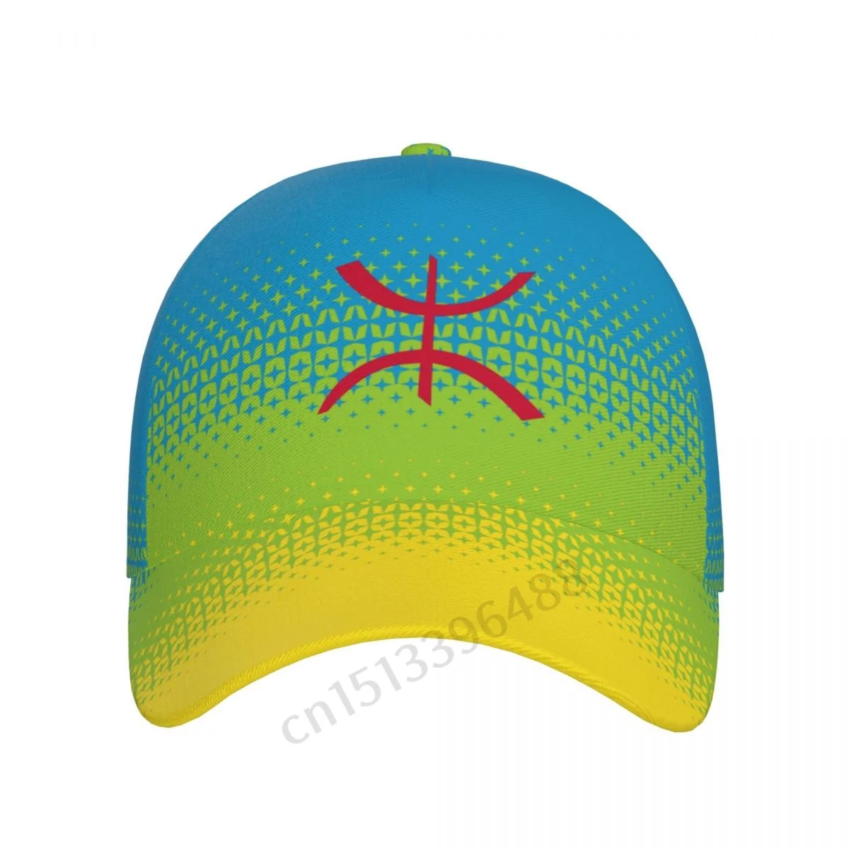 Amazigh Berber Flag 3D Soccer Hats Sun Baseball Cap Breathable Adjustable Men Women Outdoor Fishing Hat