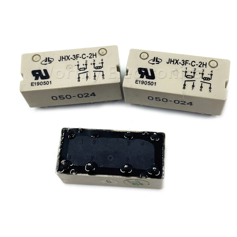 

Free Shipping 10pcs/lot JHX-3F-C-2H Small Power Relay 8pin 050-024 006-048 050-024 100-048