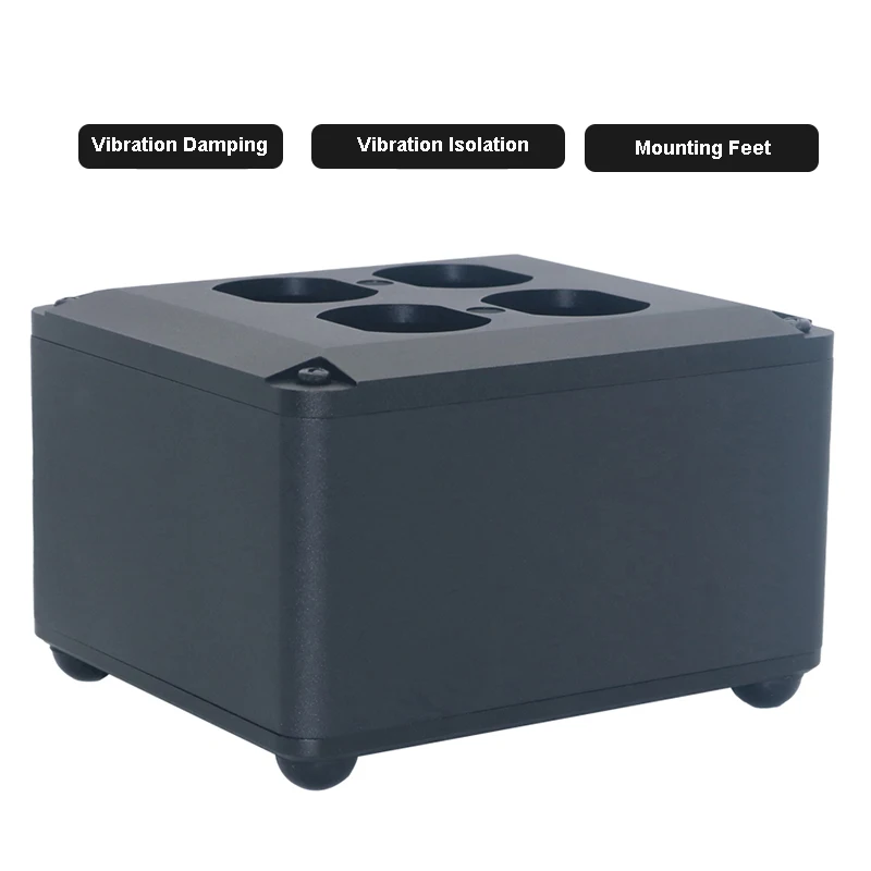 Amplificador de altavoz de goma fluorada de grado especial, amortiguación suave, almohadilla para pies de CD, aislamiento de vibración de Audio Hi-Fi, autoadhesivo de 3M