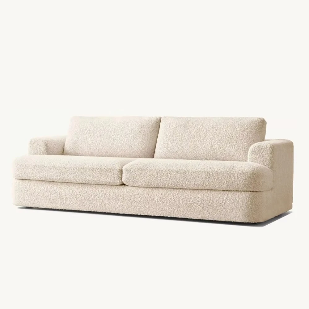North America Comfortable 3-Seater Microfiber Fabric Sectional Sofa High-End Indoor Furniture for Hotels and Living Rooms