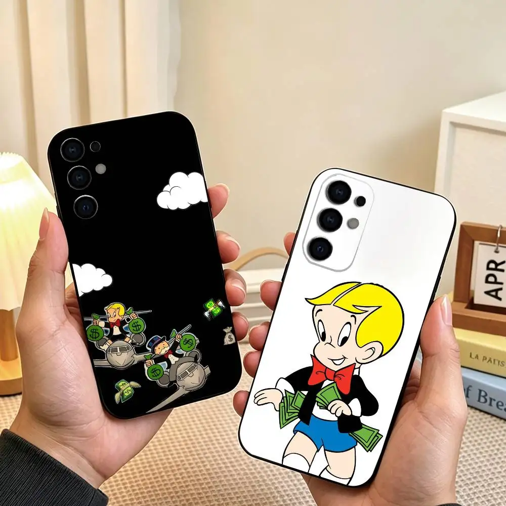 Cartoon R-Richie Rich  Phone Case For Samsung S26,S25,S24,S23,S22,S21,S30,Ultra,Plus,Fe,Lite,Note,10,Black Cover Gift