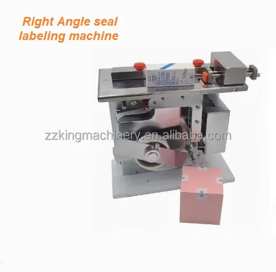 Transparent Anti-Counterfeiting Paper Paste Machine Carton Trademark Label Optical Fiber Sensor Right Angle Sealing Labeler