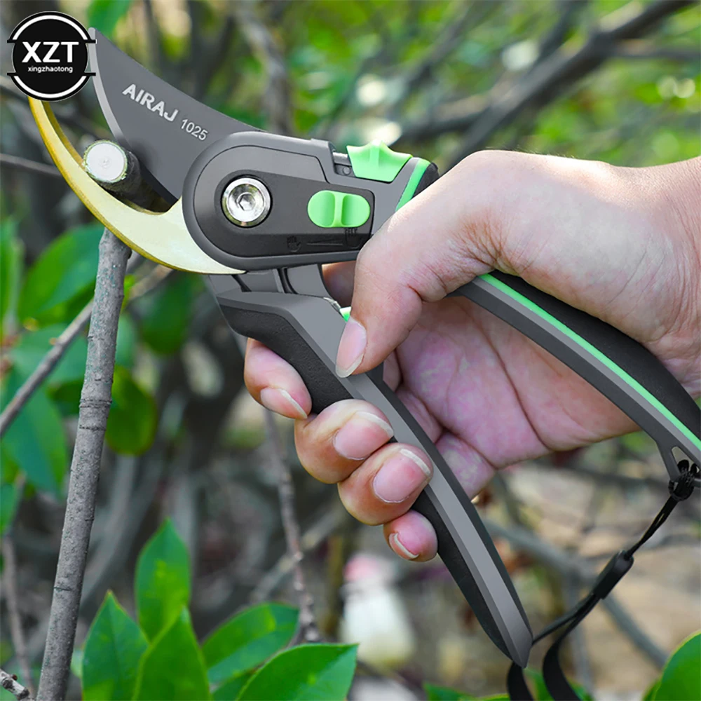 AIRAJ 7/8/9in New Pruning Scissors Trim Horticulture Garden Tools Household 35mm Large Opening Thick Branches PVC Pipes Bonsai