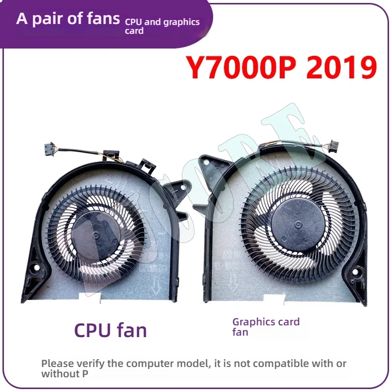 기존 Len ovo Savior Y7000P Y530P Y7000P-2019 CPU 그래픽 카드 냉각 팬에 적용 가능