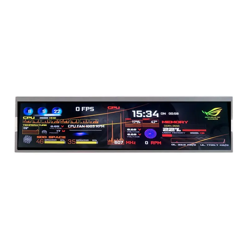 DV240FBM-NBO 24 Inch Gestrekte Bar Lcd Screen1920 X 360 Lcd Voor Supermarkt Storeshelf Display