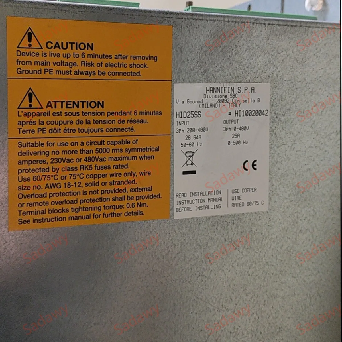 Par-ker HID25SS محرك سيرفو مع الضمان